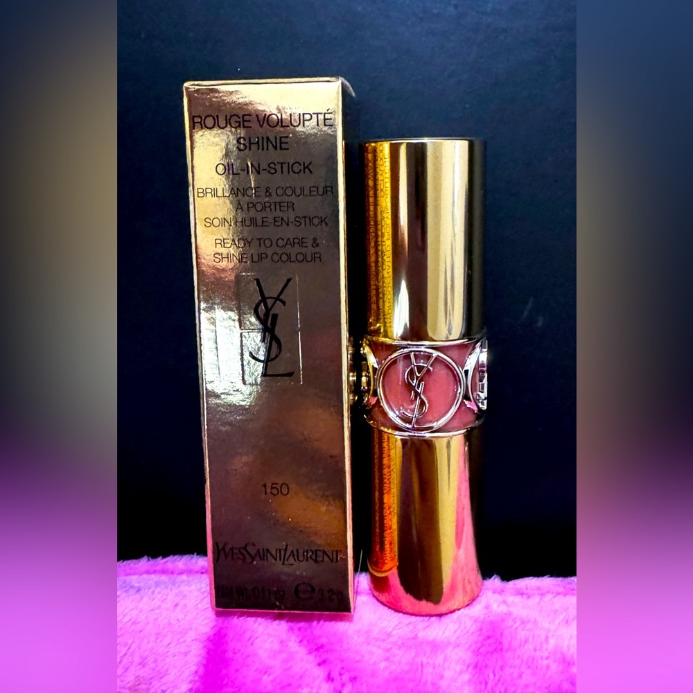 YSL Rouge Volupte Shine Lipstick Balm 150 Nude Lingerie